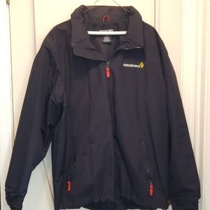 Mens Lands End XL Navy Windbreaker
